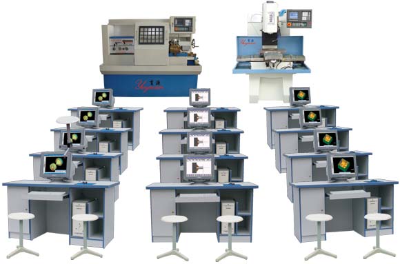 YYSK-219型机电一体化数控编程(多媒体)实验室设备